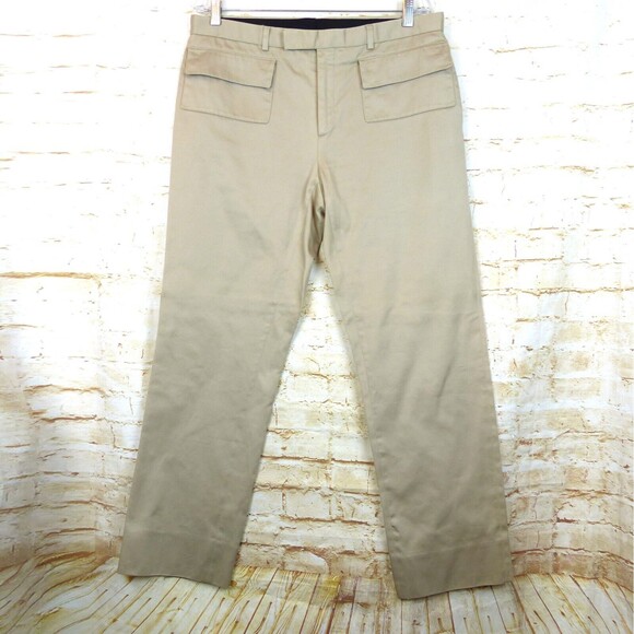 Dior Homme Cargo Trouser Men 54 Khaki Utility 34x29 Altered Y2K Hedi Slimane VTG - Picture 1 of 16